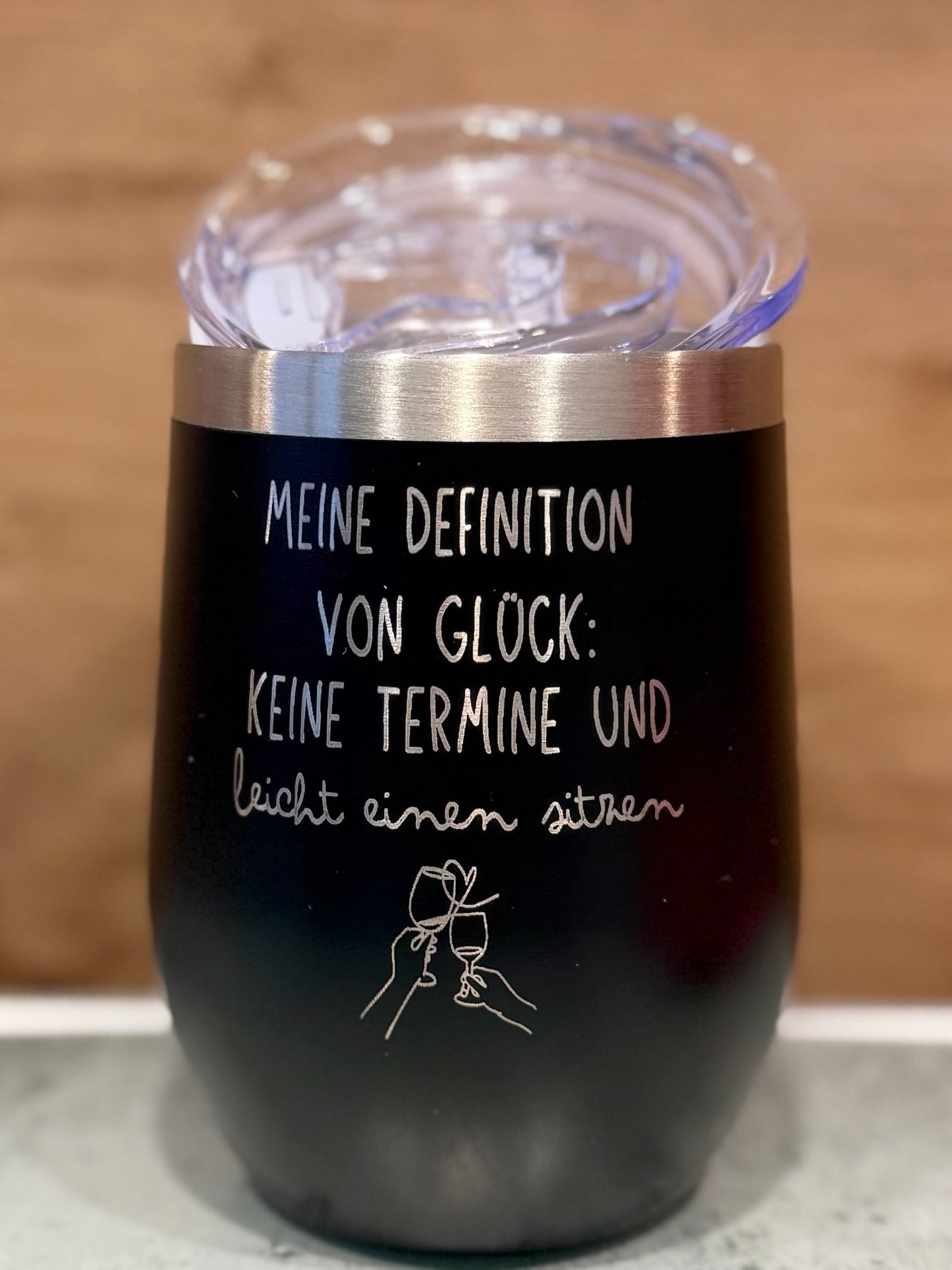 Thermobecher “Meine Definition von Glück” – Dein perfekter Begleiter für Wein, Aperol & Kaffee! 🍷☕🥂