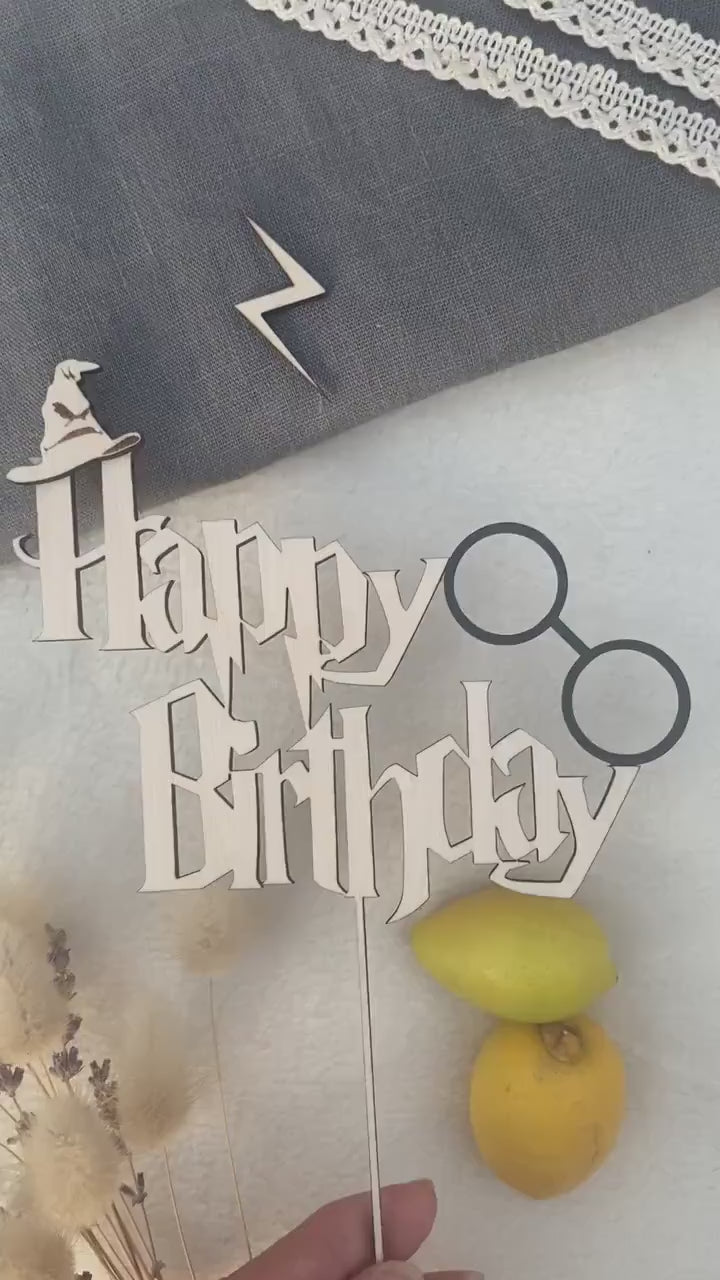 Cake Topper - Harry Potter - Happy Birthday - 2022